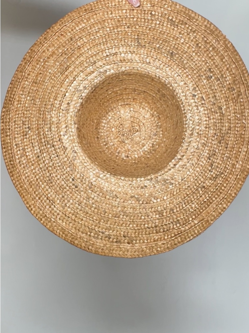 Wide Brim Straw Sun Hat - Natural Straw - Picture 6 of 8